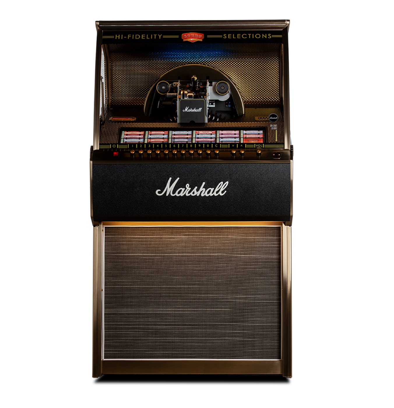 Marshall Rocket 7-inch vinyl jukebox, front view